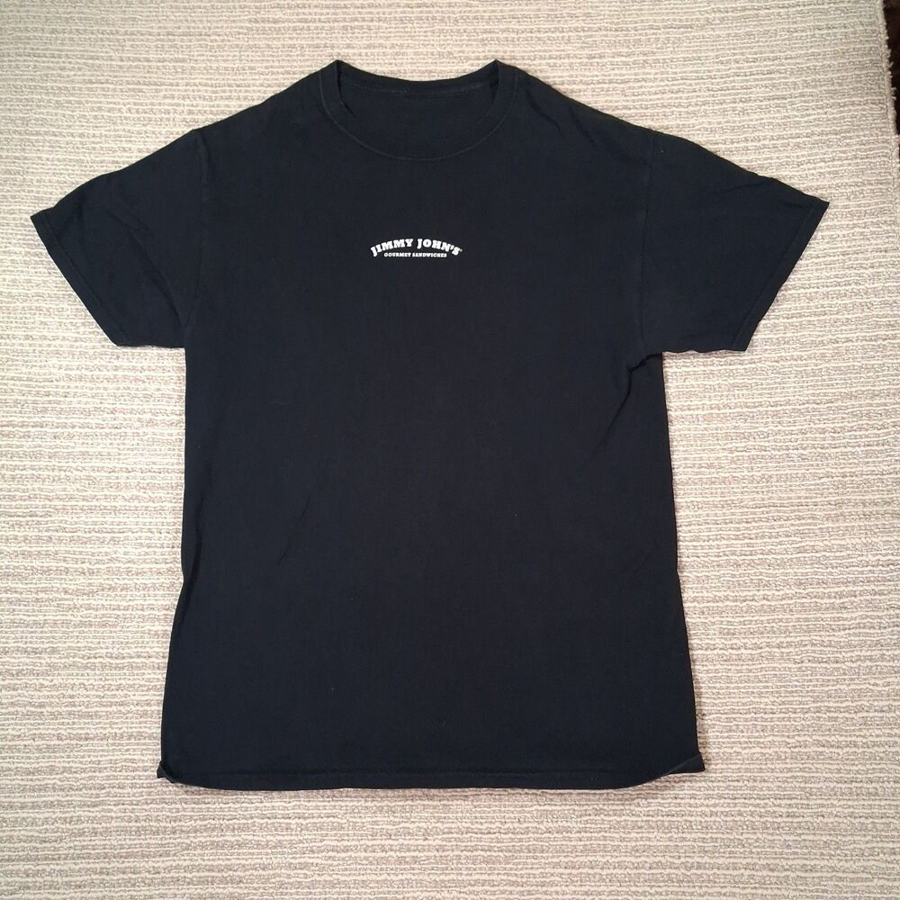 Sz S Jimmy Johns Employee Uniform Shirt Black Subs So Fast Youll Freak Mens Tee